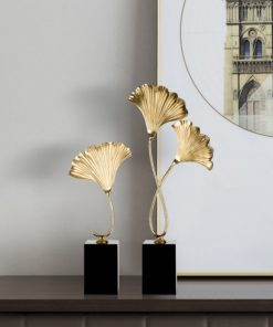 Mẫu đồ trang trí để bàn lá Bạch Quả