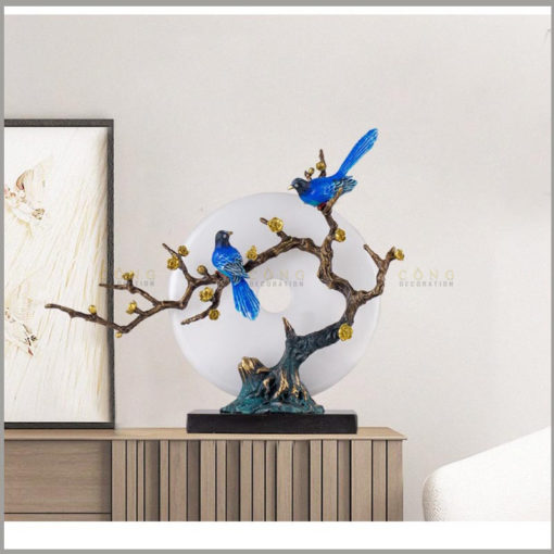 Đôi chim uyên ương trang trí bắt mắt