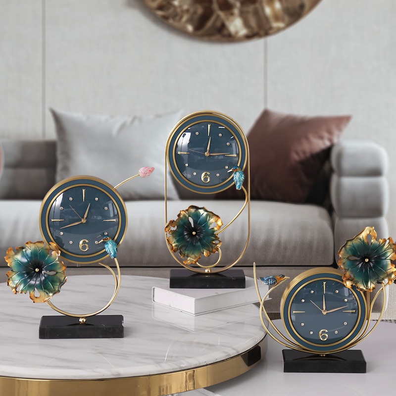 Đồng hồ để bàn hình hoa sen Đồng hồ để bàn hình hoa sen