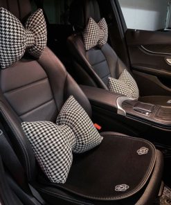 Gối tựa oto và đệm 4 mùa chất liệu lụa băng