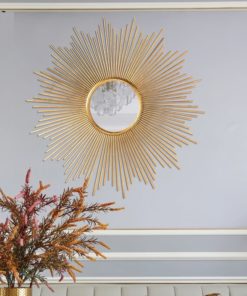 Gương decor mặt trời treo tường