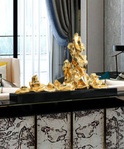 Hòn non bộ mạ điện trang trí đẹp mắt
