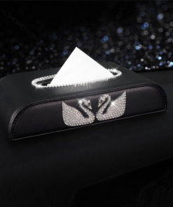 Hộp khăn giấy thiên nga để oto trang trí