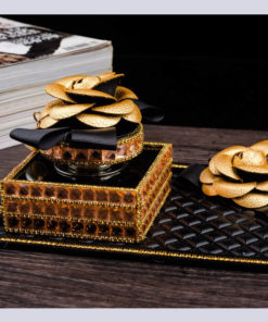 Hộp nước hoa, hoa trà Camelia thủy tinh