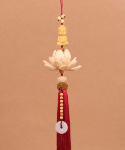 Khánh Phật tọa hoa sen decor xe hơi trang trí