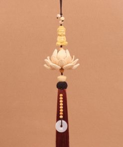 Khánh Phật tọa hoa sen decor xe hơi trang trí