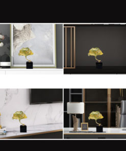 Lá bạch quả bằng kim loại decor