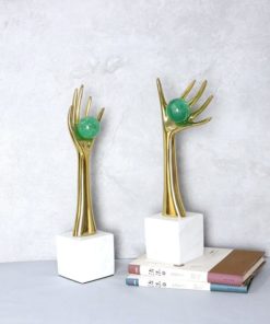 Mô hình bàn tay bằng đồng sang trọng