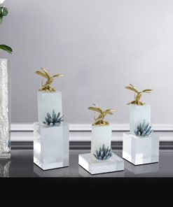 Mô hình động vật kết hợp pha lê sang trọng