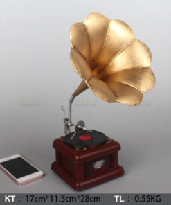 Mô hình máy hát loa kèn phong cách vintage