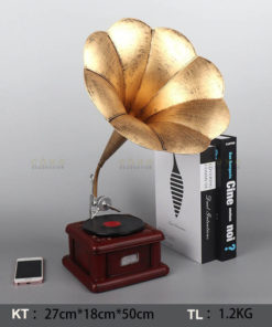 Mô hình máy hát loa kèn phong cách vintage