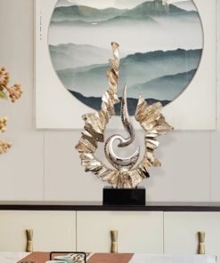 Mô hình trìu tượng trang trí phòng khách biệt thự