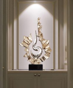 Mô hình trìu tượng trang trí phòng khách biệt thự