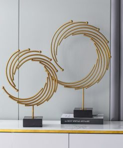 Mô hình vòng xoáy bằng kim loại trang trí