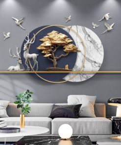 Phù điêu treo tường đôi hươu