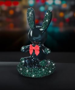 Thỏ Bunny gắn đá trang trí oto