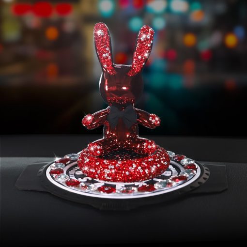 Thỏ Bunny gắn đá trang trí otoThỏ Bunny gắn đá trang trí oto
