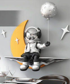 Tranh phi hành gia trên mặt trăng 3D