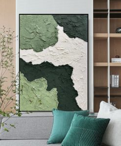 Tranh sơn dầu trừu tượng làn nước