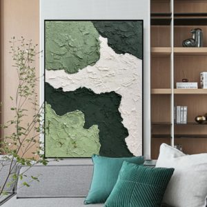 Tranh sơn dầu trừu tượng làn nước