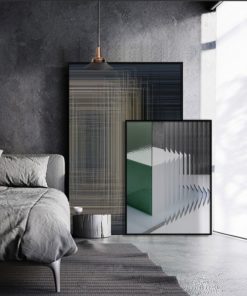 Cặp tranh trừu tượng kiến trúc
