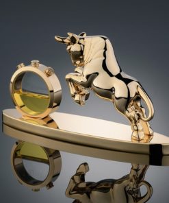 Tượng bò tót để taplo sang trọng