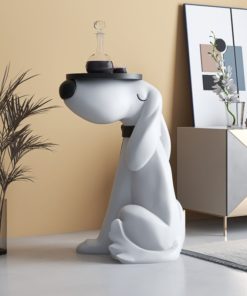 Tượng chó bồi bàn phong cách hiện đại