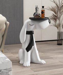 Tượng chó bồi bàn phong cách hiện đại