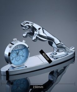 Tượng con báo để taplo oto trang trí