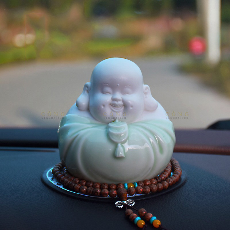 tuong-di-lac-de-oto-10 Tượng phật di lặc để xe ô tô bắng gốm sứ
