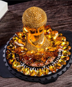 Tượng Phật Như Lai gắn đá để taplo oto