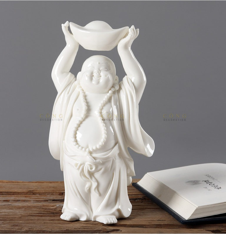 Tượng Phật Di Lặc May Mắn Để Taplo