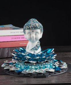 Tượng Phật Như Lai gắn đá để taplo oto