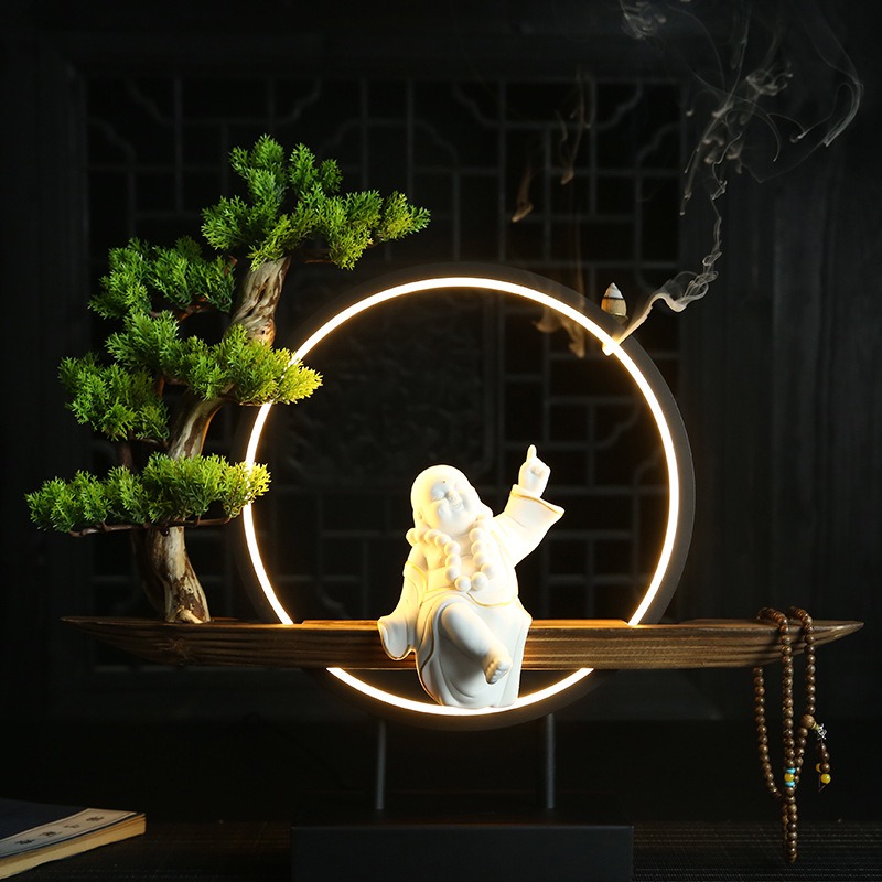 Tiểu cảnh Phật Di Lặc thác trầm