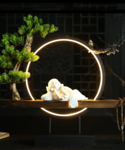 Tiểu cảnh Phật Di Lặc thác trầm