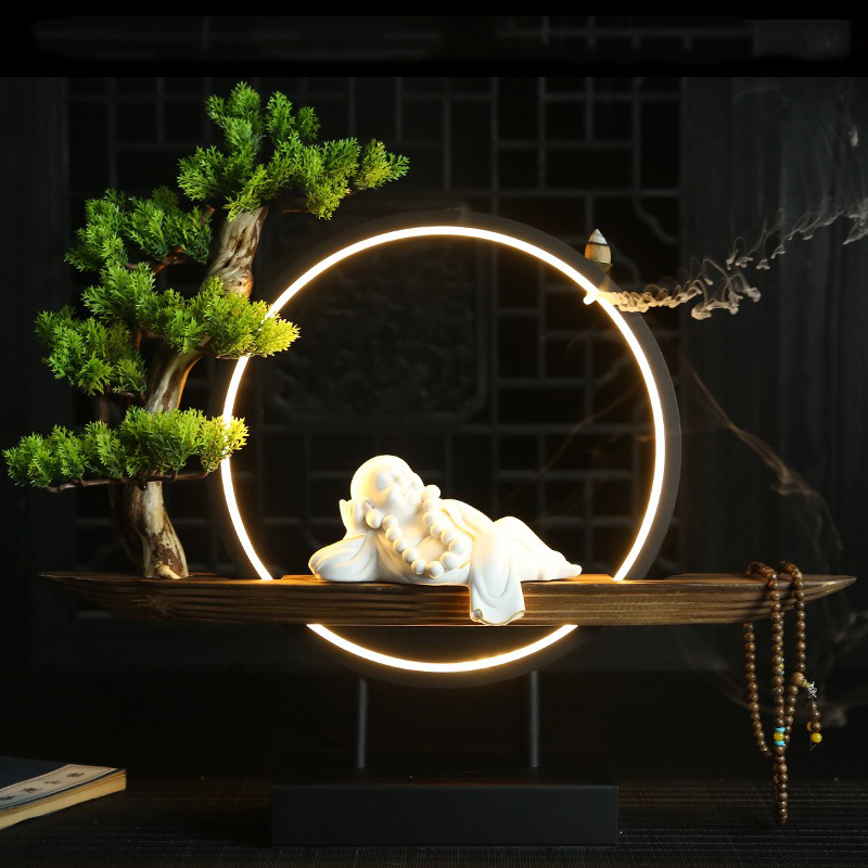 Tiểu cảnh Phật Di Lặc thác trầm