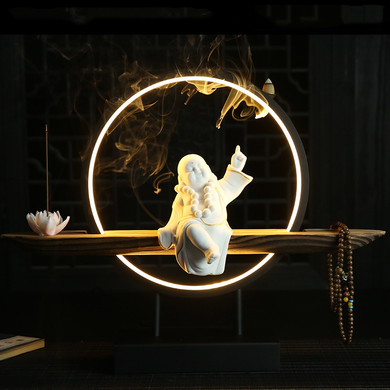 phat-di-lac-thac-tram 6 Tiểu cảnh Phật Di Lặc thác trầm