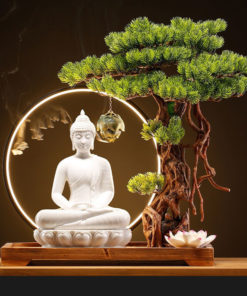 Tượng Phật Thích Ca kết hợp hương trầm cầu an lành