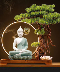 Tượng Phật Thích Ca kết hợp hương trầm cầu an lành