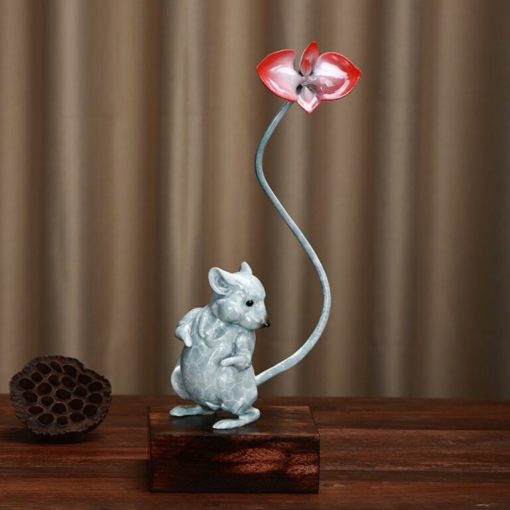 Tượng chuột may mắn để bàn đẹp