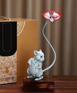 Tượng chuột may mắn để bàn đẹp
