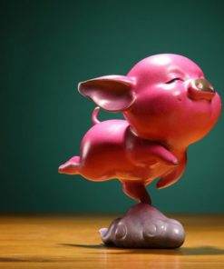 Tượng heo bay bằng đồng