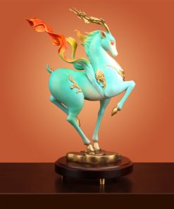 Tượng hươu may mắn bằng đồng