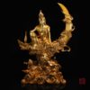 Tượng Quan Âm Bồ Tát trên cung trăng bằng đồng
