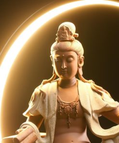 Tượng Quan Âm ngồi trên trăng