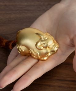 Tượng Tỳ Hưu một sừng mạ vàng 24K