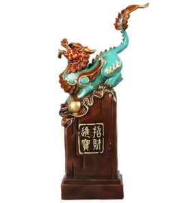 Tượng cặp tỳ hưu may mắn bằng đồng sang trọng