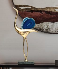 Mẫu chim hạc bằng đồng cánh đá đẹp