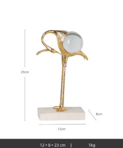 Chim hạc quả cầu pha lê đẹp