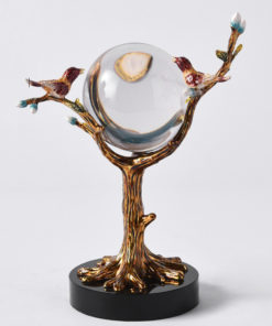 Decor quả cầu pha lê hình cây